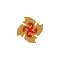 Logo design with ornament concept vector