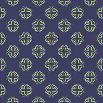 Ornament pattern design template with decorative motif.  background in flat style. repeat and seamless vector