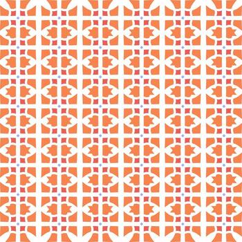 Ornament pattern design template with decorative motif.  background in flat style vector
