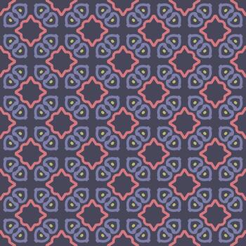 Ornament pattern design template with decorative motif.  background in flat style. repeat and seamless vector