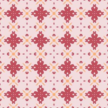 Ornament pattern design template with decorative motif.  background in flat style. repeat and seamless vector