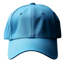 plain blue hat design with front view. mockup template, generative ai png