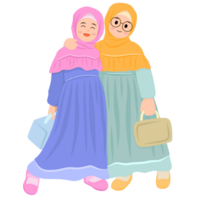 Muslimah cute character png