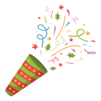 Kerstmis confetti sticker png