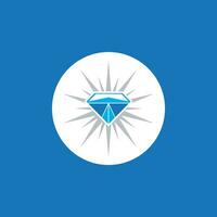 joyería línea Arte diamante logo icono y símbolo vector