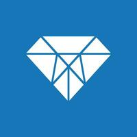 Jewelry Line Art Diamond Logo  Icon and Symbol vector