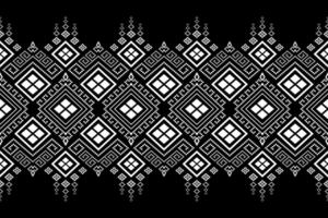 Nature vintages cross stitch traditional ethnic pattern paisley flower Ikat background abstract Aztec African Indonesian Indian seamless pattern for fabric print cloth dress carpet curtains and sarong vector