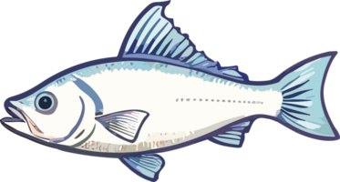 Fresco pescado ai generativo png