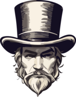 The Iconic Top Hat AI Generative png