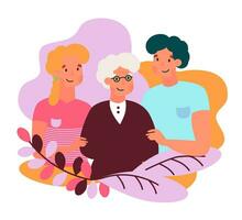 Vector Illustration of happy family