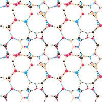 Vector Seamless Pattern of structure with bright balls