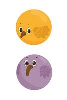 Punctuation Mark in the Form of a Cute Animal vector