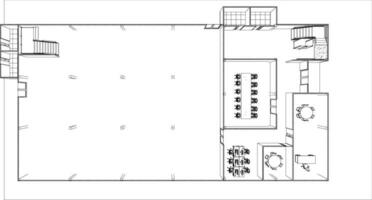 3d ilustración de residencial proyecto vector