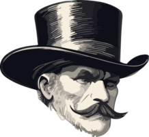 The Iconic Top Hat AI Generative png