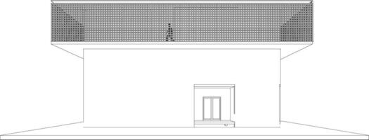 3d ilustración de residencial proyecto vector