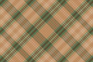 Tartan plaid pattern with texture and coffee color. vector