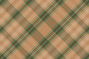 Tartan plaid pattern with texture and coffee color. vector