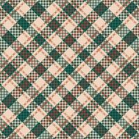 Tartan plaid pattern with texture and coffee color. vector