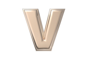Text A to Z 3d with style color golden png