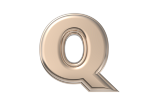 Text A to Z 3d with style color golden png