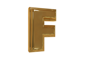 stil text 3d en till z med Färg guld png