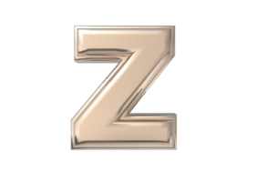 Text A to Z 3d with style color golden png
