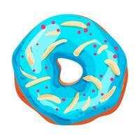 Vector illustration of bright and appetizing donut