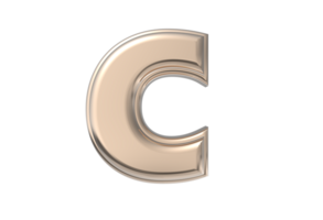 Text A to Z 3d with style color golden png