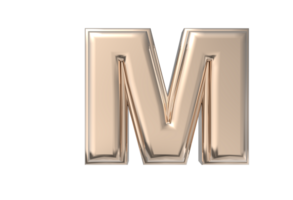 Text A to Z 3d with style color golden png