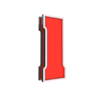 Free PNG number 0 to 9 3d style color red