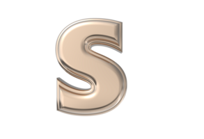 Text A to Z 3d with style color golden png