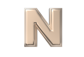 Text A to Z 3d with style color golden png