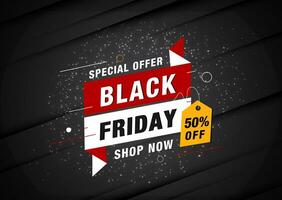 Vector Black Friday sale banner background