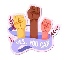 Sticker of Feminism vector