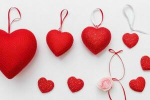 valentine's day decoration background. AI Generative Pro Photo