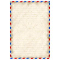 old paper with ribbon on transparent background. png