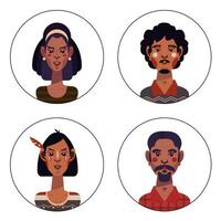 Collection of Avatars vector