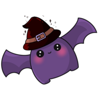 purple bat halloween so cute png