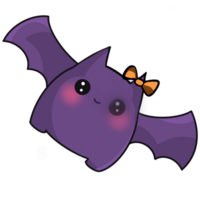 purple bat halloween so cute png