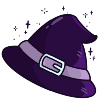 Purper wens halloween hoed png