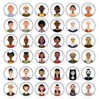 Collection of Avatars vector