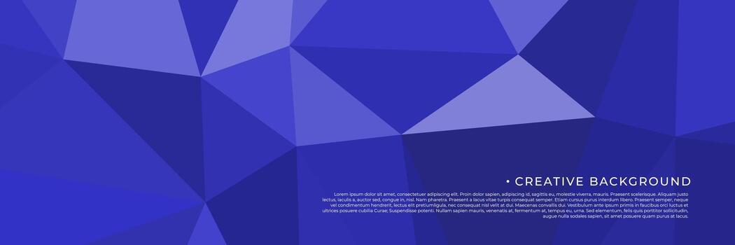 abstract blue geometric background with triangles vector