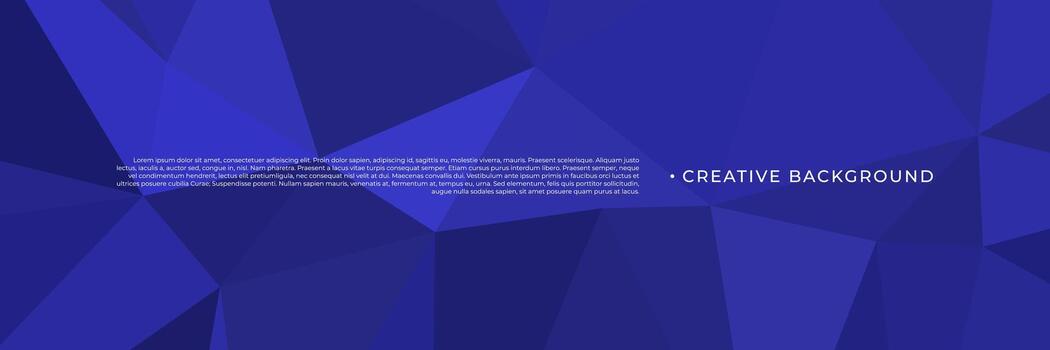 abstract blue geometric background with triangles vector