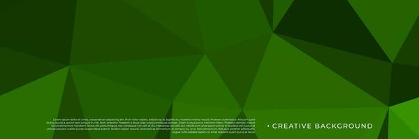 abstract green triangles background for design template vector