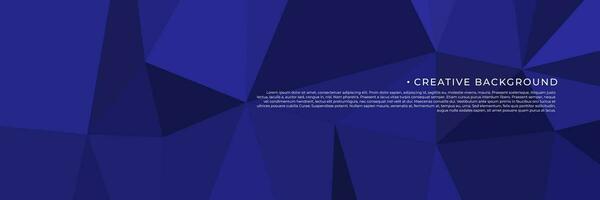 abstract blue geometric background with triangles vector