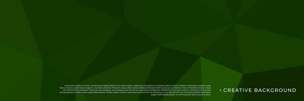 abstract green triangles background for design template vector