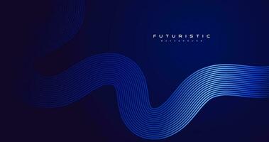 abstract modern futuristic dark background with glowing lines vector