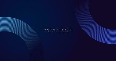 abstract modern futuristic dark background with glowing lines vector