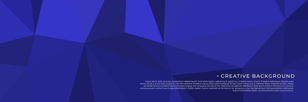 abstract blue geometric background with triangles vector