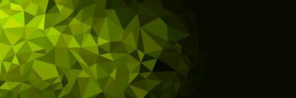 abstract green triangles background for design template vector